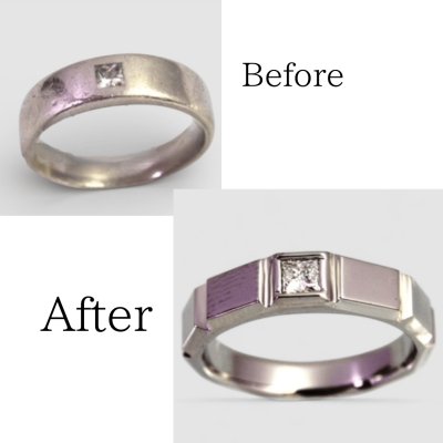 画像1: 【オーダー例】プラチナダイヤモンドリング｜Pt900・プリンセスカット