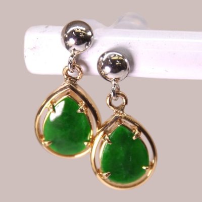 画像3: 【リフォーム例】K18緑石イヤリングをブラピアスへ