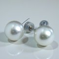 【オーダー例】大きめパールでピアス制作