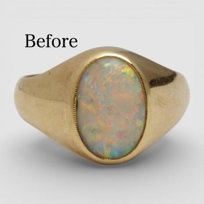 画像2: オパールリングをペンダントにリフォーム