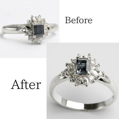 画像1: 【修理例】メレダイヤ紛失・変形リング
