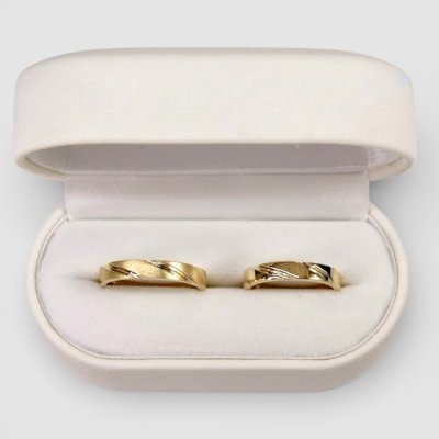 画像5: 【オーダー】K18結婚指輪｜同デザインで鏡面＆艶消し仕上げ