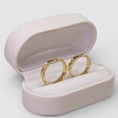 画像4: 【オーダー】K18結婚指輪｜同デザインで鏡面＆艶消し仕上げ