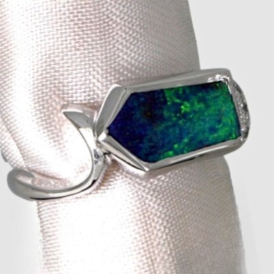 画像7: 【オーダー】ボルダーオパールで指輪をオーダー｜古枠のプラチナを材料に