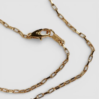 画像4: K18 ハンドメイドチェーンネックレス 46cm 約5g