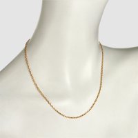 K18 ハンドメイドチェーンネックレス 50cm 約7.9g