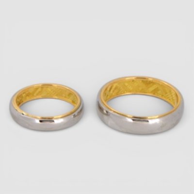 画像2: Pt900/K18バーバリーマリッジリングサイズ直し