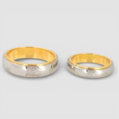 画像1: Pt900/K18バーバリーマリッジリングサイズ直し