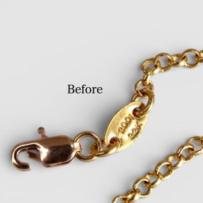 画像2: 【修理】クロムハーツのロールチェーン２２ｋのフックのバネ交換