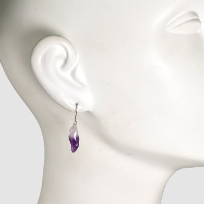 画像2: K14WGナチュラルシェープアメシストピアス
