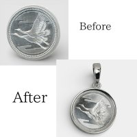 【オーダー例】銀貨（コイン）をペンダントに