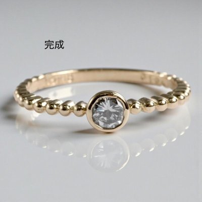 画像5: 【オーダー例】形見のダイヤでK18細身リング製作
