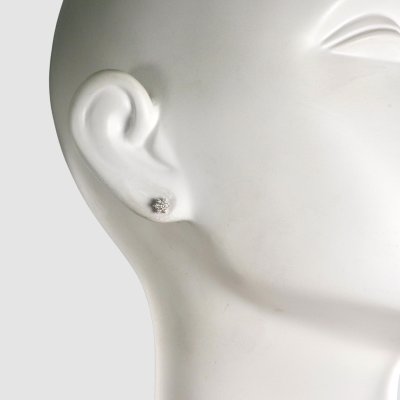 画像5: K18WG フラワーダイヤモンドピアス（直結）