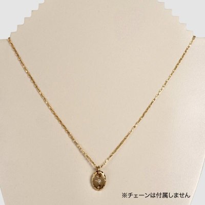画像5: K18ダイヤモンド（0.047ct）入りプレートペンダント