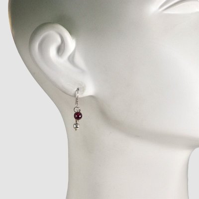 画像3: sv925ガーネットピアス