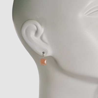 画像5: チタン 天然石スクエアピアス