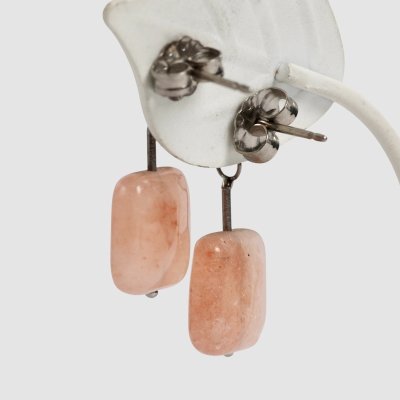 画像3: チタン 天然石スクエアピアス