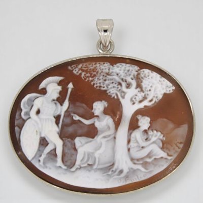 画像7: 【オーダー例】シェルカメオのペンダント枠制作