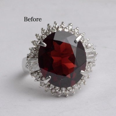 画像2: 【リフォーム例】お母様から贈られたガーネット指輪をペンダントへ