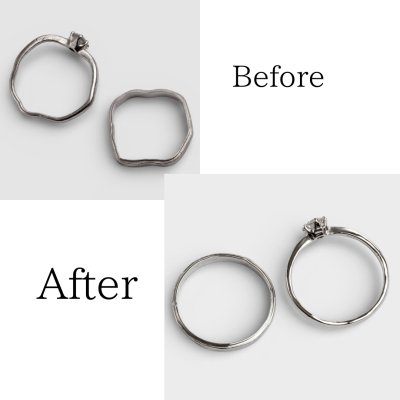 画像1: 【修理例】プラチナリング変形直し