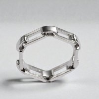 【オーダー例】Pt900チェーンリングをお客様サイズで製作