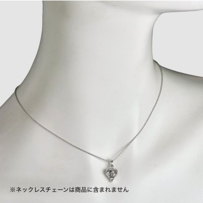 画像4: SV925とんがり星柄(大)ハートペンダント