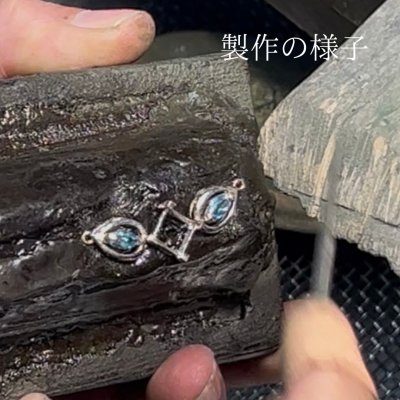画像3: 【オーダー例】3石のブルートパーズから、Pt900ペンダント製作