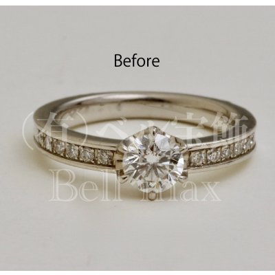 画像2: 【リフォーム例】ダイヤサイドメレリング→ハーフエタニティリング&ペンダント