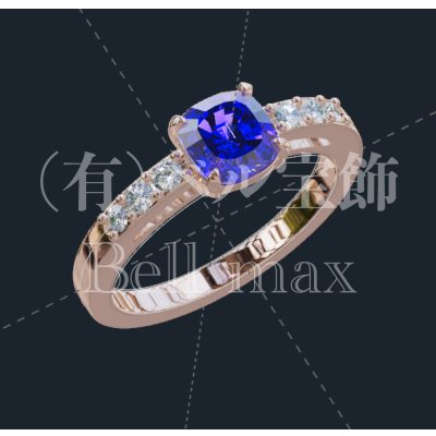 画像4: 【オーダー例】バイオレットスピネルK18PGリング