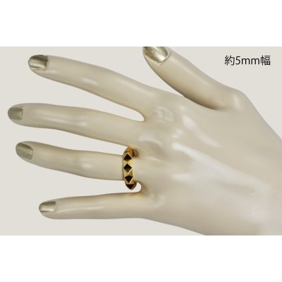 画像8: 【受注生産品】K18スタッズリング 約3mm幅/約5mm幅