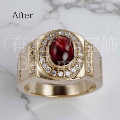 画像3: 【修理例】K18リング 石紛失の修理