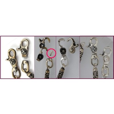 画像2: 【修理例】 SVウォレットチェーン 金具修理　バネ交換例