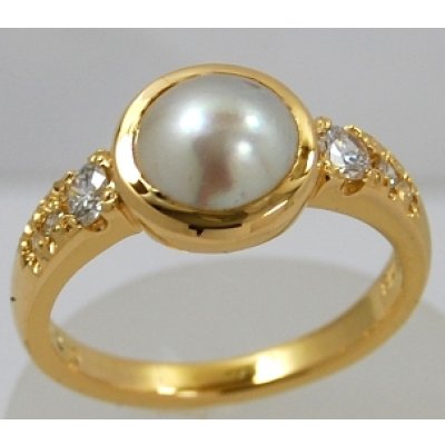 画像1: K18パールリングリフォーム加工例