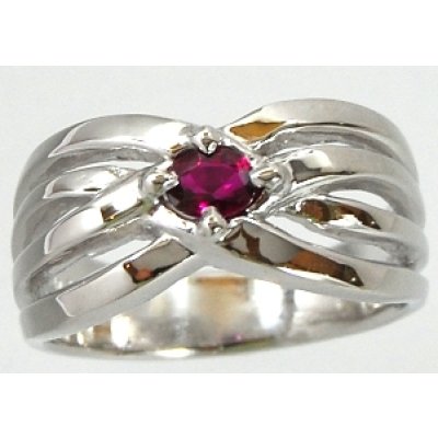 画像1: Ｐｔ900ルビーリング(指輪）リフォーム・オーダー加工例