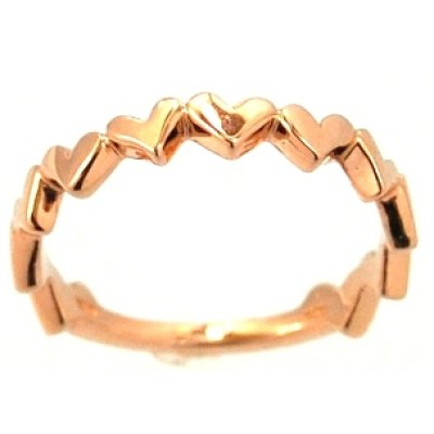 画像1: K10ピンクゴールドリング(指輪）サイズ直し例