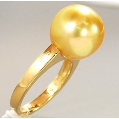 画像1: K18ゴールドパールリング　オーダー