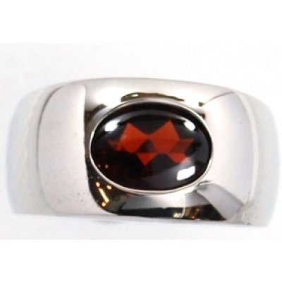 画像1: K18WGガーネットリングオーダー加工例