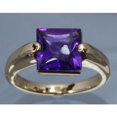 画像1: K18アメシストリングオーダー加工例