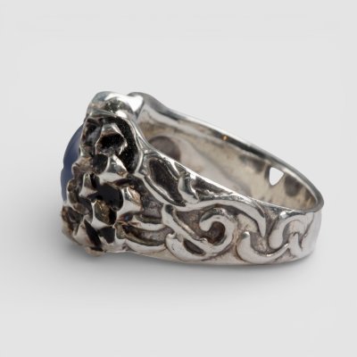 画像3: SV925ブルーカルセドニー オリジナルダリアリング