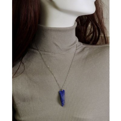 画像7: 2.ラピスラズリ・ラフカットペンダントネックレス