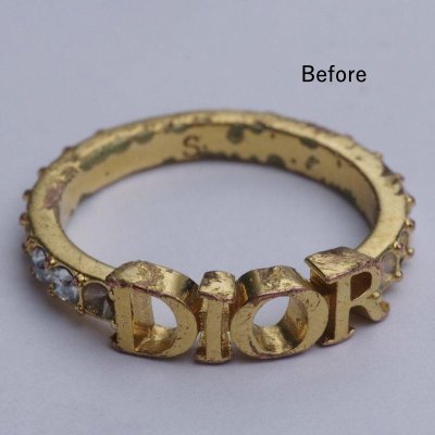 画像2: 【修理例】Dior(ディオール)リングの修理・メッキ加工