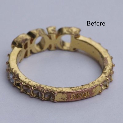 画像4: 【修理例】Dior(ディオール)リングの修理・メッキ加工