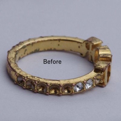 画像3: 【修理例】Dior(ディオール)リングの修理・メッキ加工