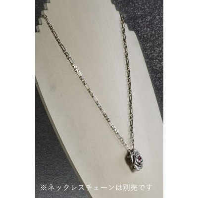 画像3: SV925/ルビー　マットローズペンダントトップ01