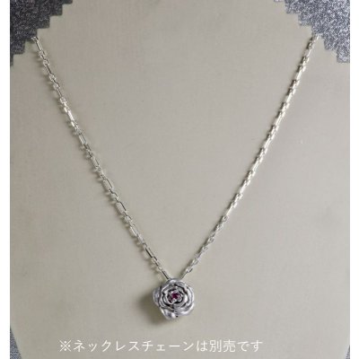 画像2: SV925/ルビー　マットローズペンダントトップ01
