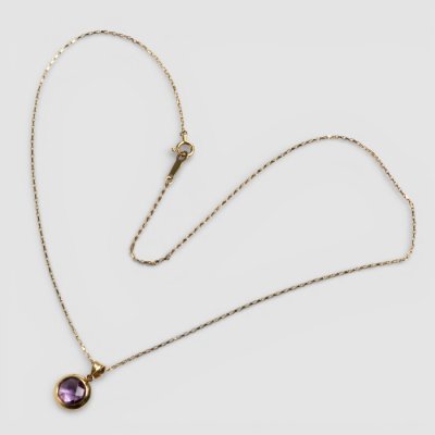画像4: K18アメジストカットネックレス