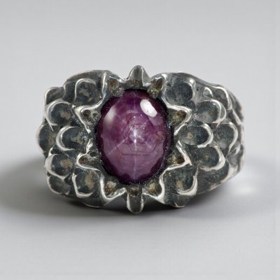 画像1: SV925インドスタールビーオリジナルダリアリング