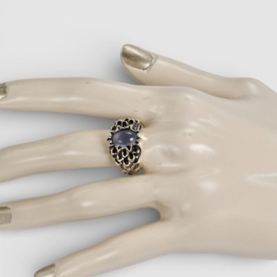 画像6: SV925ブルーカルセドニー オリジナルダリアリング