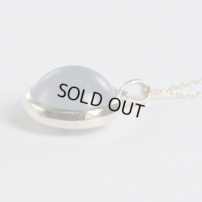 画像4: K10ブルーカルセドニーペンダントネックレス