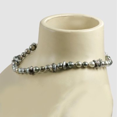 画像7: 黒蝶バロックパール×黒蝶ケシパールネックレス